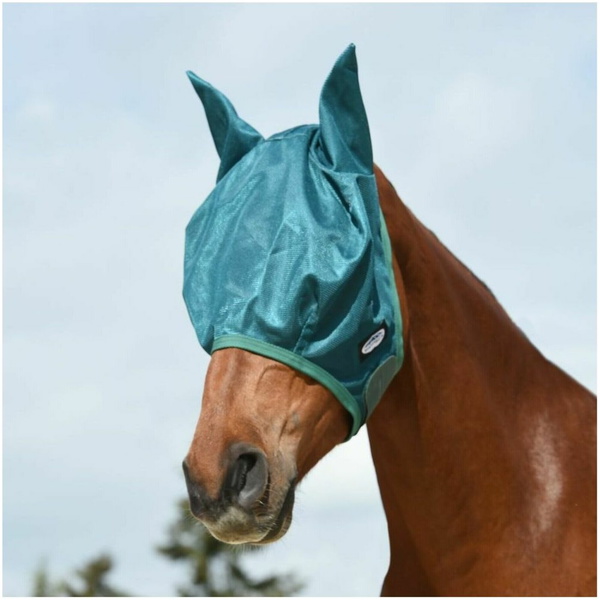 Weatherbeeta Green-Tec Airflow Mesh Combo Neck Rug & Free Fly Mask Bundle 1024531 - White Bottle Green